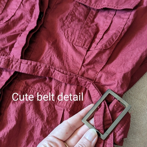 Hawksley brand, ladies Lg (fits like a small) wine coloured shirt dress,… - Picture 5 of 14